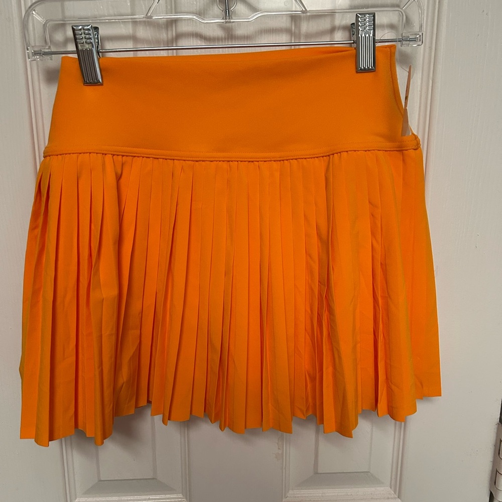 NWT Aerie Offline Orange Pleated Women's Skirt